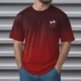thumbnail image 2 of NOLDARES Summer Men's Graphic Print Crewneck Tees Short Sleeve Beach Vacation T-Shirts(Red,3XL), 2 of 5