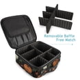 thumbnail image 4 of FORMRS Travel Makeup Bag Large Capacity Train Case Cosmetic Organizer with Adjustable Dividers, Autumn Ghost Pattern, 4 of 8