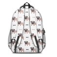 thumbnail image 3 of Cartoon Pug Dog Backpack for School,Cute School Bag,Schoolbag with Adjustable Shoulder Straps & Padded Back,16.9 Inch, 3 of 5