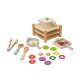 thumbnail image 4 of Accesorios de cocina de juguete de madera, y sartenes, juguetes de juego de rol educativos para niños, juego de cocina de simulación para niños, 4 of 9