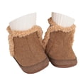 thumbnail image 2 of Fozruso Winter Warm Lined Boots For Toddler Girls Non Sole Soft Comfortable First Walking Shoes Outdoor,Side Zippe Boots Sizes 4 Toddler(0-6 Months), 2 of 6