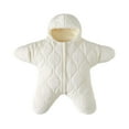 thumbnail image 3 of Girls Down Snowsuit Hooded Toddler Jacket Winter Warm Padded Coat for Baby Girls Cold Days, 3 of 8