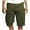 Olive Green, variant on Wyobmus Mens Twill Cargo Shorts Elastic Waist Hiking Fishing Breathable Work Short Quick Dry Plus Size Cargo Short S-4X Olive Green