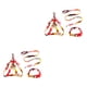 thumbnail image 3 of Billuyoard 3 Unids/Kit Correa Aleación De Zinc Arnés Ajustable Reutilizable Lavable Casa Animal Accesorios Rojo S 1x120cm Rojo S,1x120cm 2piezas, 3 of 6