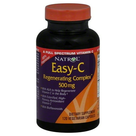 UPC 047469051365 product image for Natrol Easy-C Regenerating Complex with Bioflavonoids 500 mg 120 Vegetarian Caps | upcitemdb.com