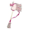 thumbnail image 1 of Juguete de caballo de poste, cabeza de animal de peluche, decoración con poste, juego de simulación, peluche divertido Rosa, 1 of 9