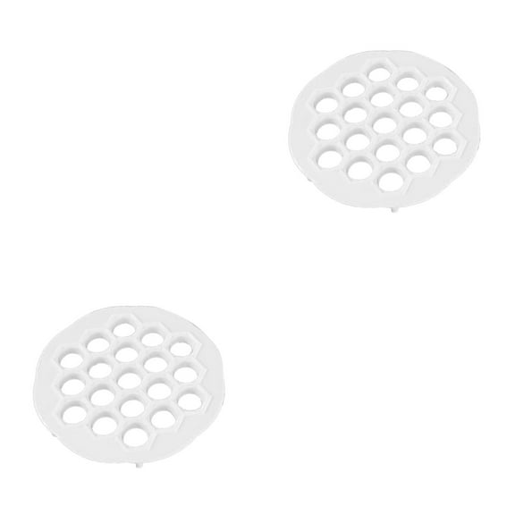 White 2 PCS Home Cooking Tools Dumpling Press Delicious Dumplings Ravioli Pasta Accelerator