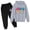 Grey, variant on Kids Outfits Set 6 7 Six Seven Letter Outfits Set Comfortable Boys Dinosaur Print Hoodie And Pants Cute Outfit For Kids Playwear Two Piece Tracksuit Sky Blue 150(11-12 Years)