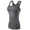 Grey, variant on TopTie Yoga Racer Back Tank Top, Athletic Compression Tank, Junior-Red-XL
