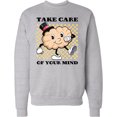 thumbnail image 2 of Inktastic Take Care of Your Mind Mental Health Awareness Adult Sweatshirt, 2 of 4