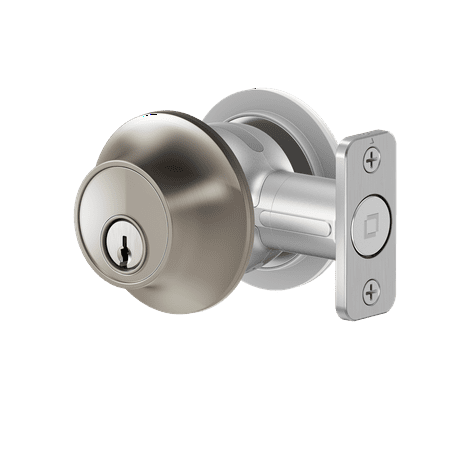 Level Lock Smart Lock - Touch Edition, Keyless Entry Using Touch, a Key Card, or Smartphone. Bluetooth Enabled, Works with Apple HomeKit - Satin Nickel