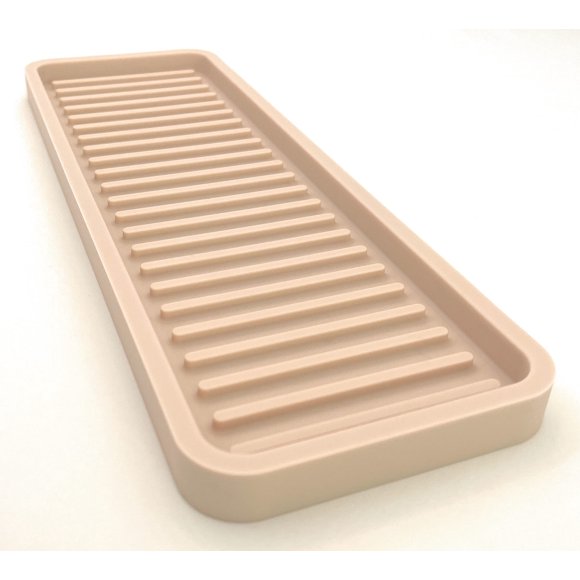 Bandeja organizadora de fregadero de cocina de silicona con soporte para esponja Happitasa