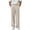 Beige, variant on Men's Old Money Dress Pants Pleated Wide Leg Golf Trousers High Waisted Loose Fit Slacks Button Closure with Pockets for Business Office Fall, Beige, XXL