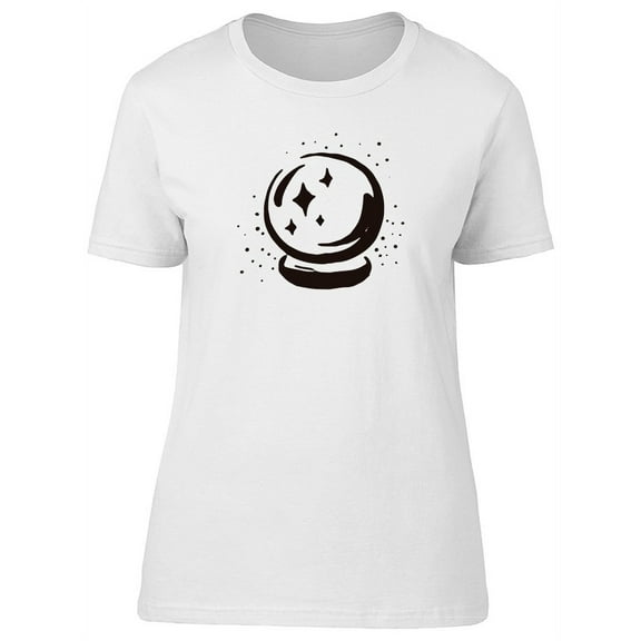 Crystal Ball Hand Drawn T-Shirt Women -Image by Shutterstock, Female Small