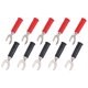 thumbnail image 3 of 10 Uds. Conectores de cable de pala de horquilla Material DE LATÓN DE PVC 8mm/0,3 pulgadas Y tipo 4mm/0,2 pulgadas agujero tipo U conector Banana 30Vac?60Vdc, 3 of 8