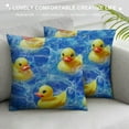 thumbnail image 3 of BCIIG Yellow Rubber Ducks Printed   Pillow Shams Basic Style Washed Pillow Case Pillowcases Set   20x20in, 3 of 5