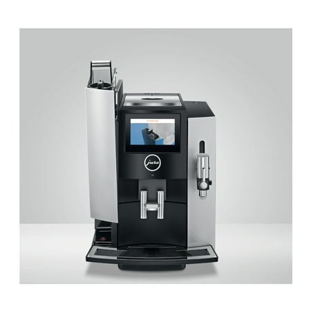 Jura - S8 Automatic Coffee Machine with One Touch Espresso and Cappuccino - Moonlight Silver