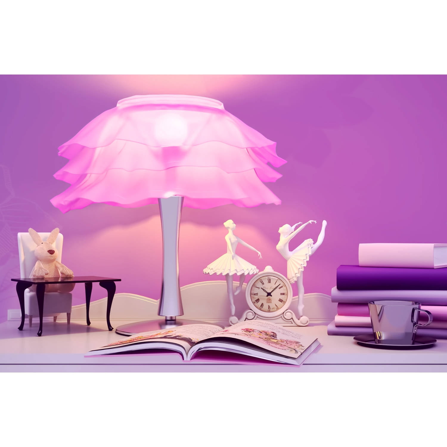 Great Value LED A19 (E26) Light Bulb,9 Watts, Pink