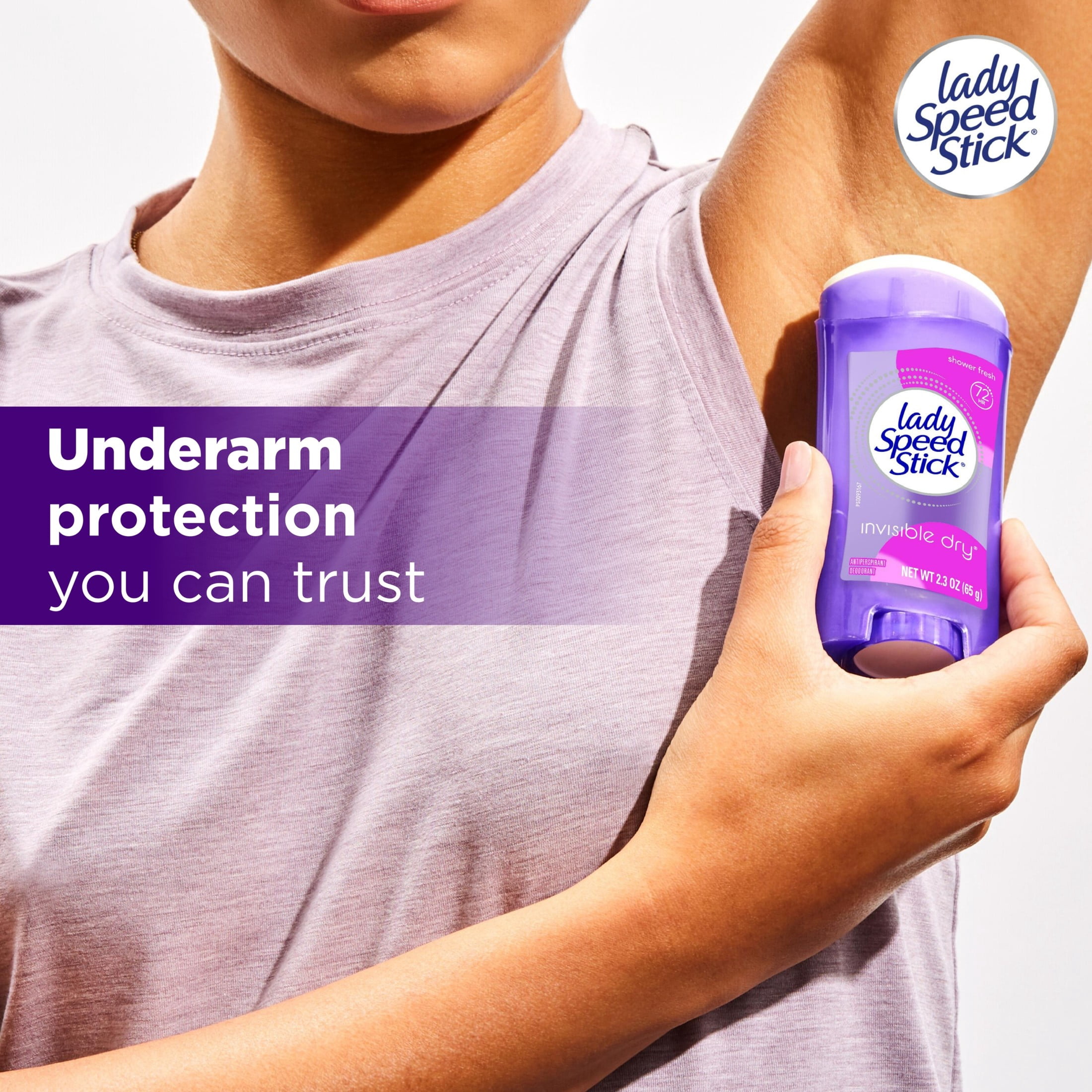 (3 pack) Lady Speed Stick Antiperspirant Deodorant for Women, Shower Fresh Scent, 2.3 oz Stick (2 Pack)