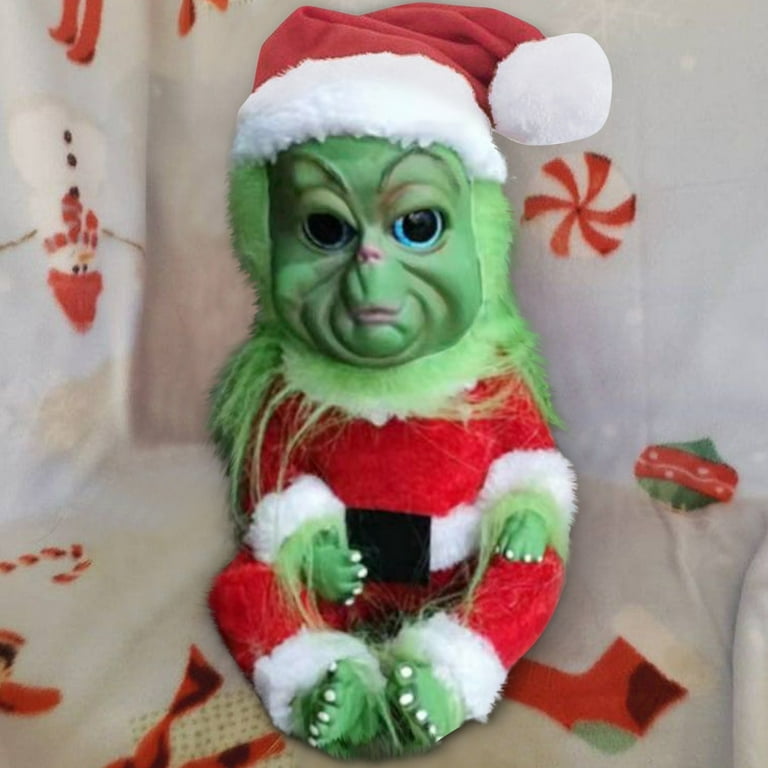 The Grinch Christmas art doll by MyCountryKind on