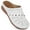 White, variant on Ecetana Mules for Women Comfortable Closed Toe Women Wedge Sandals Slip On Shoes