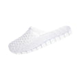 thumbnail image 2 of HTHLVMD Hollow Out Plastic Slides, Women's Jelly Mesh Slides Casual Comfortable Closed Round Toe Slip On Soft Sole Clear Mule Sandals for Summer Indoor Outdoor Vacation Beach Slippers, White 7, 2 of 5