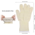 thumbnail image 3 of Guantes universales para barbacoa: resistentes al calor hasta 500 °C para asar, hornear, cocinar en la chimenea y cocinar, 3 of 5