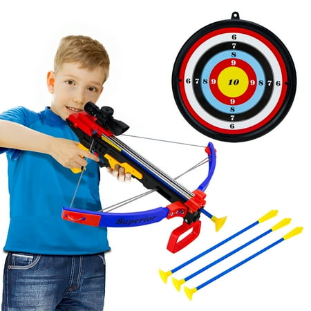 Contixo Kids Archery Crossbow Set - Infrared Sight 3 Suction Cup Arrows Indoor & Outdoor Games Ages 6-13 Boys & Girls Archery Set
