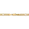 thumbnail image 4 of 14K Yellow Gold chain Figaro Flat 24 in 4.75 mm 4.75mm, 4 of 5