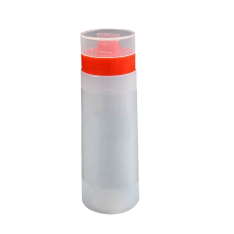 Red Reusable Condiment Dispenser Plastic 4 Holes Sauce Bottle for Honey Oil Jam Ketchup Squeeze Bottle