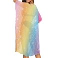 thumbnail image 4 of HELLHERO High Quality Fabrics Beach Cardigan for Summer Long Free Size Swimwear Coverup Rainbow Mermaid, 4 of 6