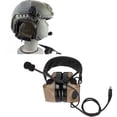 thumbnail image 4 of Casque Militaire Oreillette Militaire Protection d'Oreille Casque 2 Voies Casque Militaire Standard Prise 7,1 mm Protection d'Oreille avec U94 PTT pour GP338, 4 of 7