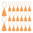 thumbnail image 1 of Unique Bargains 20 Packs Bookmark Tassels 4.3 Inch Hanging Loop Small Tassels Soft Mini Tassels, Light Orange, 1 of 7