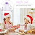 thumbnail image 6 of Gift Bags for Party Favors Christmas Little Candy Pouches 100 Pcs Gifts Wedding Clear Packaging Drawstring Organza, 6 of 6