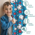 thumbnail image 3 of Blackout Kids Curtains,Blue Stars and Baseballs Pattern Childrens Insulated Curtains Set Of 2,Bedroom Essentials,Toddler Room Decor 42"x63", 3 of 5