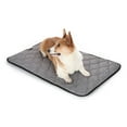 QIAOQI Dog Bed Mattress Grey Crate Pad Orthopedic Sleeping Puppy