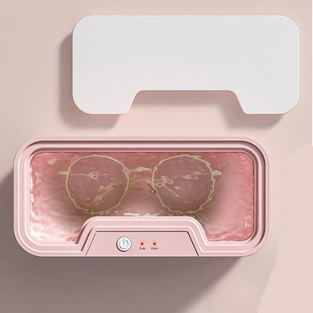 Limpiador de gafas vibratorio para electrodomésticos, limpiador multifuncional de joyas, limpiador portátil pequeño, limpiador portátil para el hogar, limpiador de anillos, gafas, relojes y dentaduras