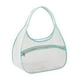 thumbnail image 2 of Bolsa transportadora para gatos de malla de nylon transparente - Transportín plegable y portátil para mascotas con ventilación, 55x33x20cm, azul cielo/gris/beige/verde menta, 2 of 6