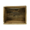 Benjara Reclaimed Wood Crate with Open Storage Space, Brown