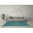 thumbnail image 3 of Ahgly Company Indoor Rectangle Abstract Light Blue Modern Area Rugs, 3' x 5', 3 of 4