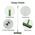 thumbnail image 3 of Yocada Floor Squeegee Broom with 51" Adjustable Iron Pole for Bathroom Shower Glass Tile Floor Green, 3 of 6