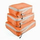 thumbnail image 4 of 3 cubos de compresión para equipaje, organizadores de equipaje portátiles que ahorran espacio, bolsas de viaje, cubos de embalaje para maletas de Naranja, 4 of 8