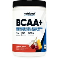 Nutricost BCAA Hydration Powder (Tropical Punch) 30 Servings - Branched Chain Amino Acids with Hydration Complex - Gluten-Free, Non-GMO