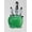 Green, variant on Hand Carved Chinese Green and White Simulated Buddha Pendant with Red Cord