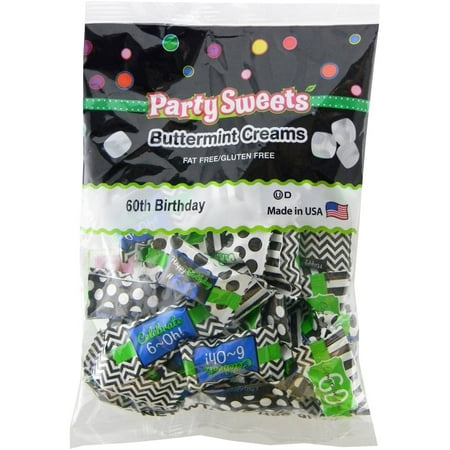  Party  Sweets 60th  Birthday  Buttermint Creams Candy 7 oz 