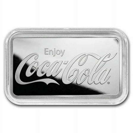 Coca-Cola® 1 oz Silver Struck Bar (In Capsule)