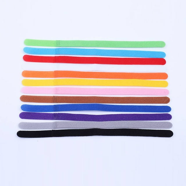 12 Colors Puppy ID Collars Whelping Collars Adjustable Whelping Dog Band Newborn Soft Fabric Adjustable Identification Collar