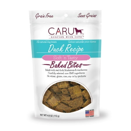 Caru Soft 'n Tasty Duck Recipe Baked Bites Dog Treats - 4.0
