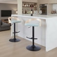 thumbnail image 2 of Grotto Adjustable Bar Stool, Black Bar Stools, Bar Chairs, Swivel Bar Stools, Bar Stools Set of 2, 2 of 10