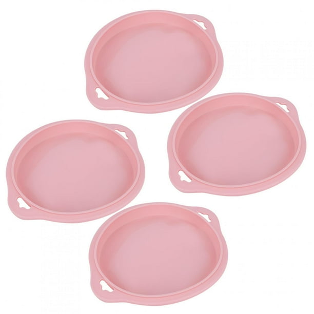 Molde para pan NikouMX 4 piezas de silicona en capas para pastel Rosa Verde S L